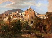 Johann Wilhelm Schirmer Capri mit Blick auf Santa Serafina oil on canvas